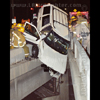 photograph of hanging car
