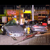 photograph of sports car split in two
