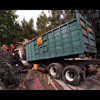 photograph of truck vs wall