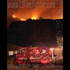 water tanker at brush fire