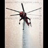 photograph of skycrane doing a water drop