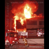 photograph of mini mall fire