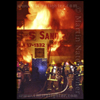 L.A. City and County firefighters make entry.