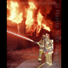L.A. City firefighters battle a warehouse fire.