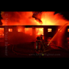 photograph of Santa Monica firefighters in action