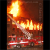 photograph of L.A. City truck 3 in action